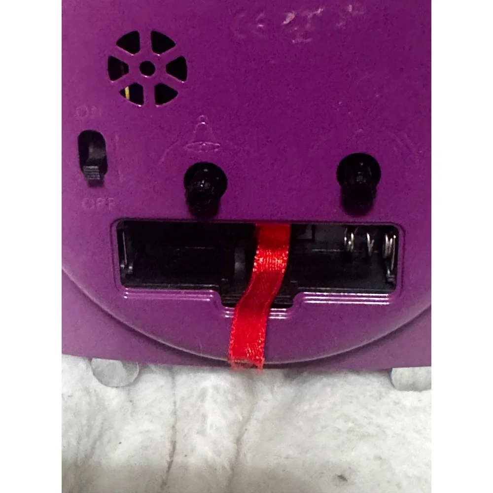 Rare Bratz Vintage Alarm Clock Purple Retro TV Style Analog‎ Y2K Room Decor Kids